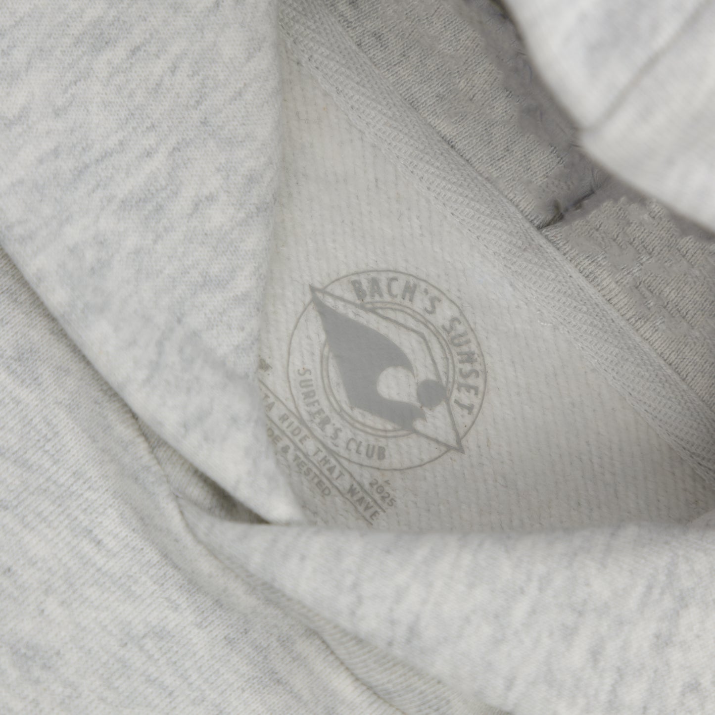 Bach's Sunset Crop Hoodie - Heather Gray