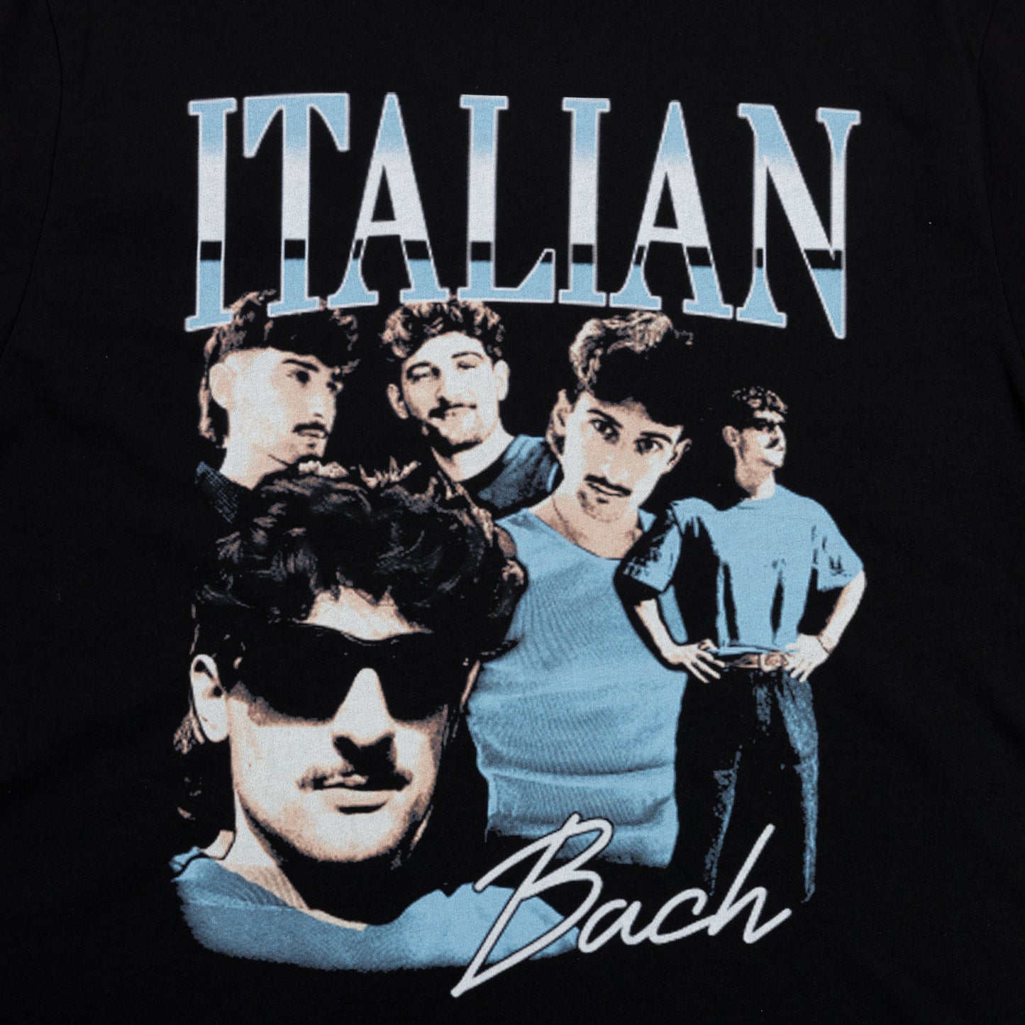 ItalianBach Beach Unisex Crop T-shirt - Black