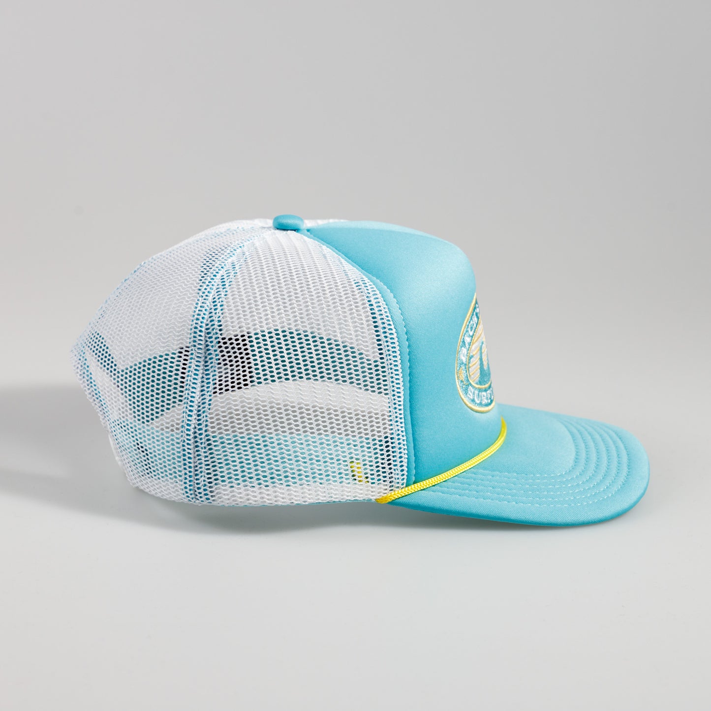 ItalianBach Beach Trucker Hat- White/Blue