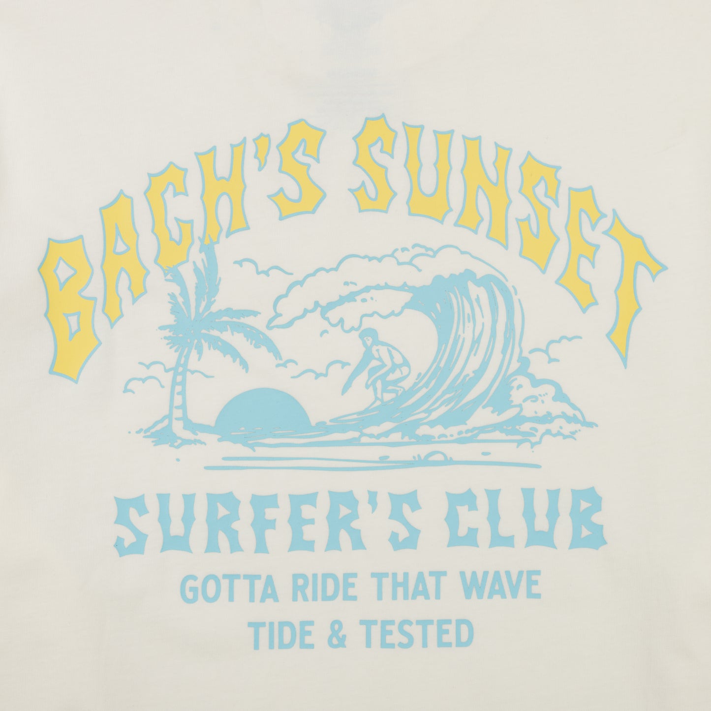 ItalianBach Beach Unisex Crop T-shirt - Off-White