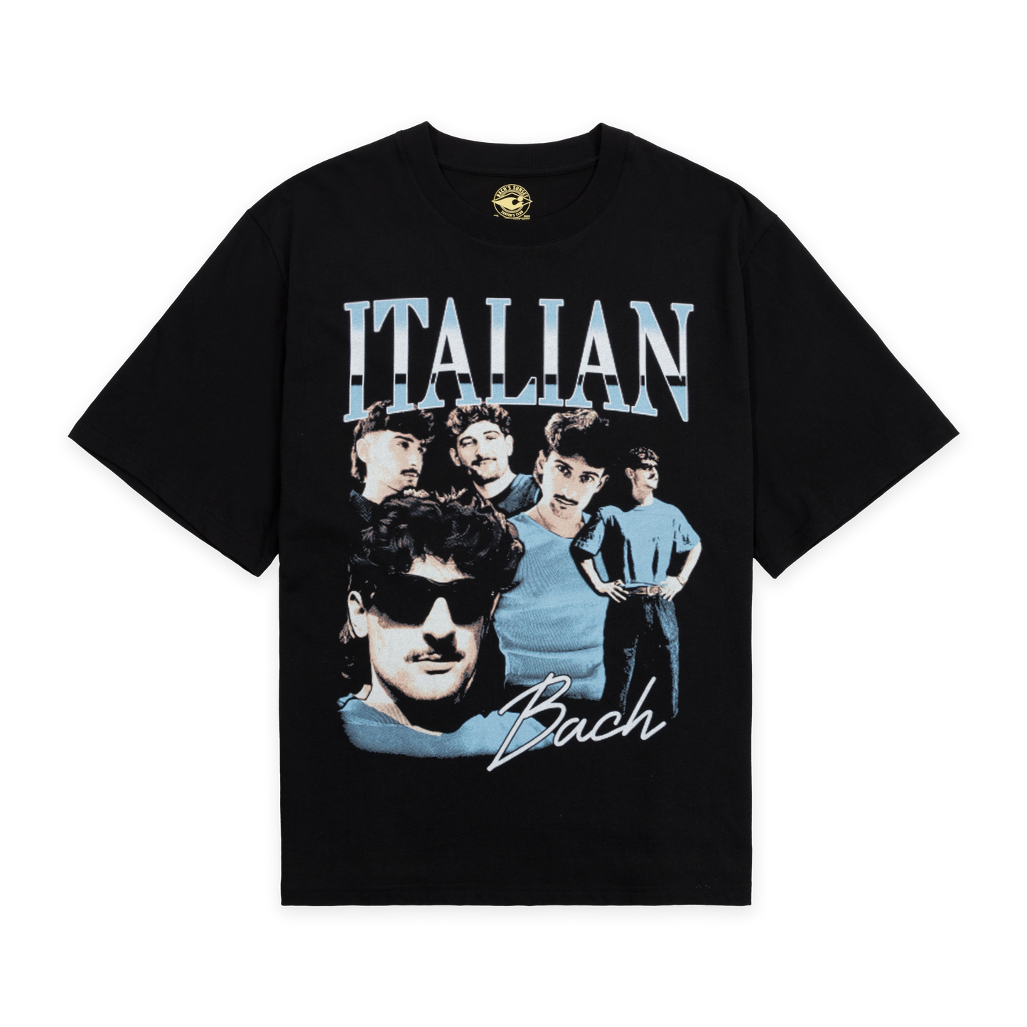 ItalianBach Beach Unisex Crop T-shirt - Black