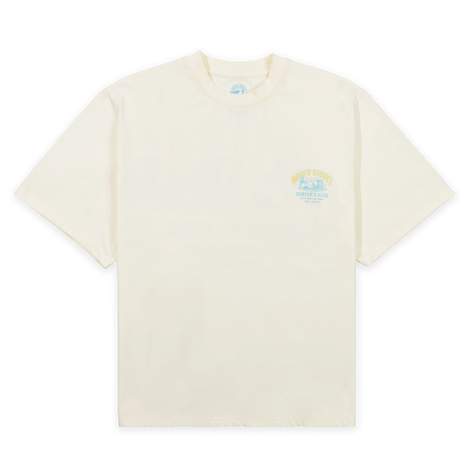 ItalianBach Beach Unisex Crop T-shirt - Off-White