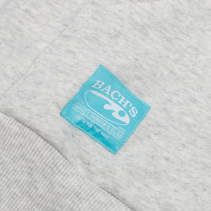 Bach's Sunset Crop Hoodie - Heather Gray
