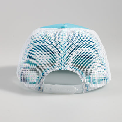 ItalianBach Beach Trucker Hat- White/Blue