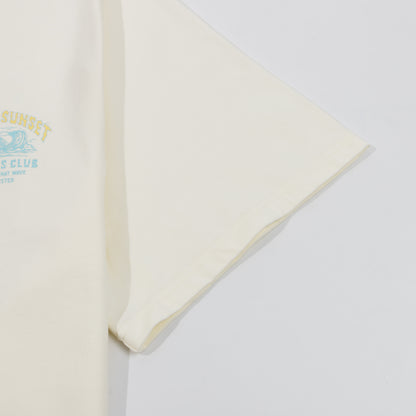 ItalianBach Beach Unisex Crop T-shirt - Off-White