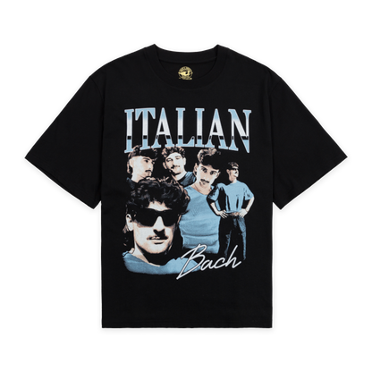 ItalianBach Beach Unisex Crop T-shirt - Black