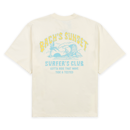 ItalianBach Beach Unisex Crop T-shirt - Off-White